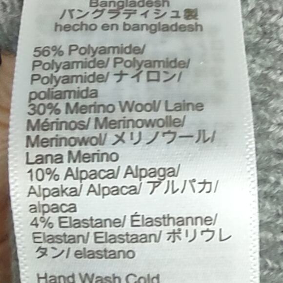 J Crew Chunky Crewneck Cropped Sweater Supersoft Yarn Gray Merino Wool Blend XL - Picture 16 of 16